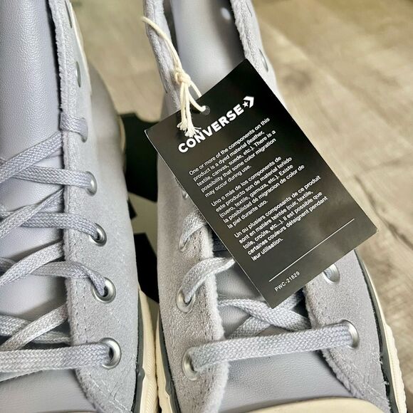 Converse-Chuck Taylor All Star Hi Lift Sneaker-GRAVEL GREY-size 8.5-NEW! - Picture 3 of 9